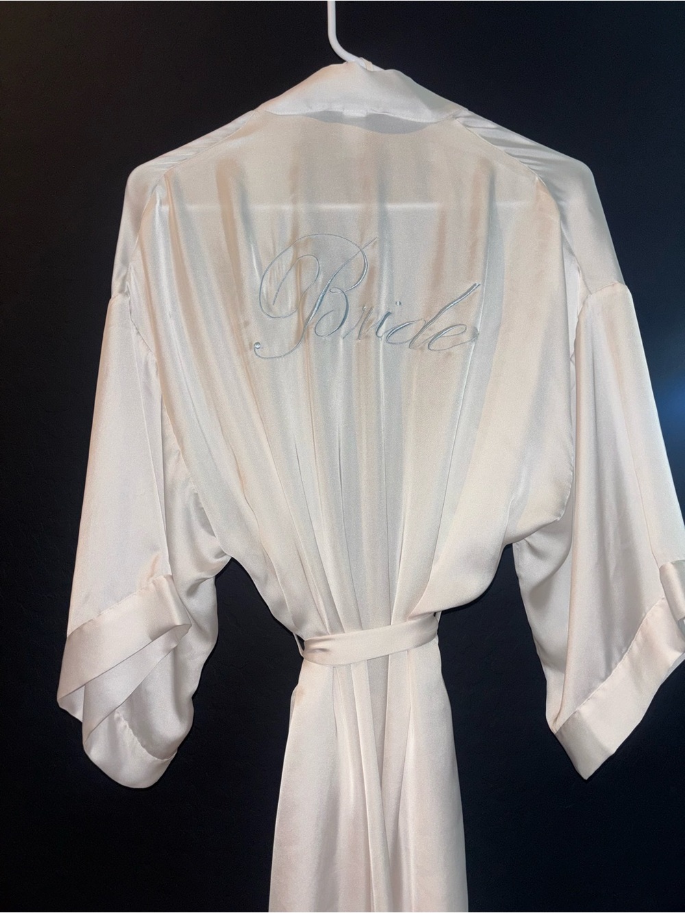 Victoria's Secret Satin Bride Robe in Ivory